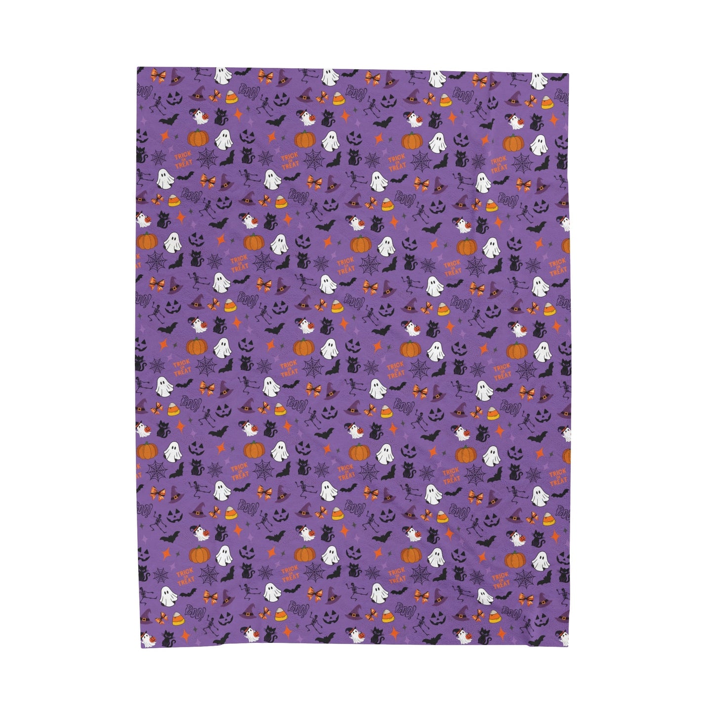 Halloween Purple - Velveteen Plush Blanket20091066946463817595All Over PrintsReady Set Monkey