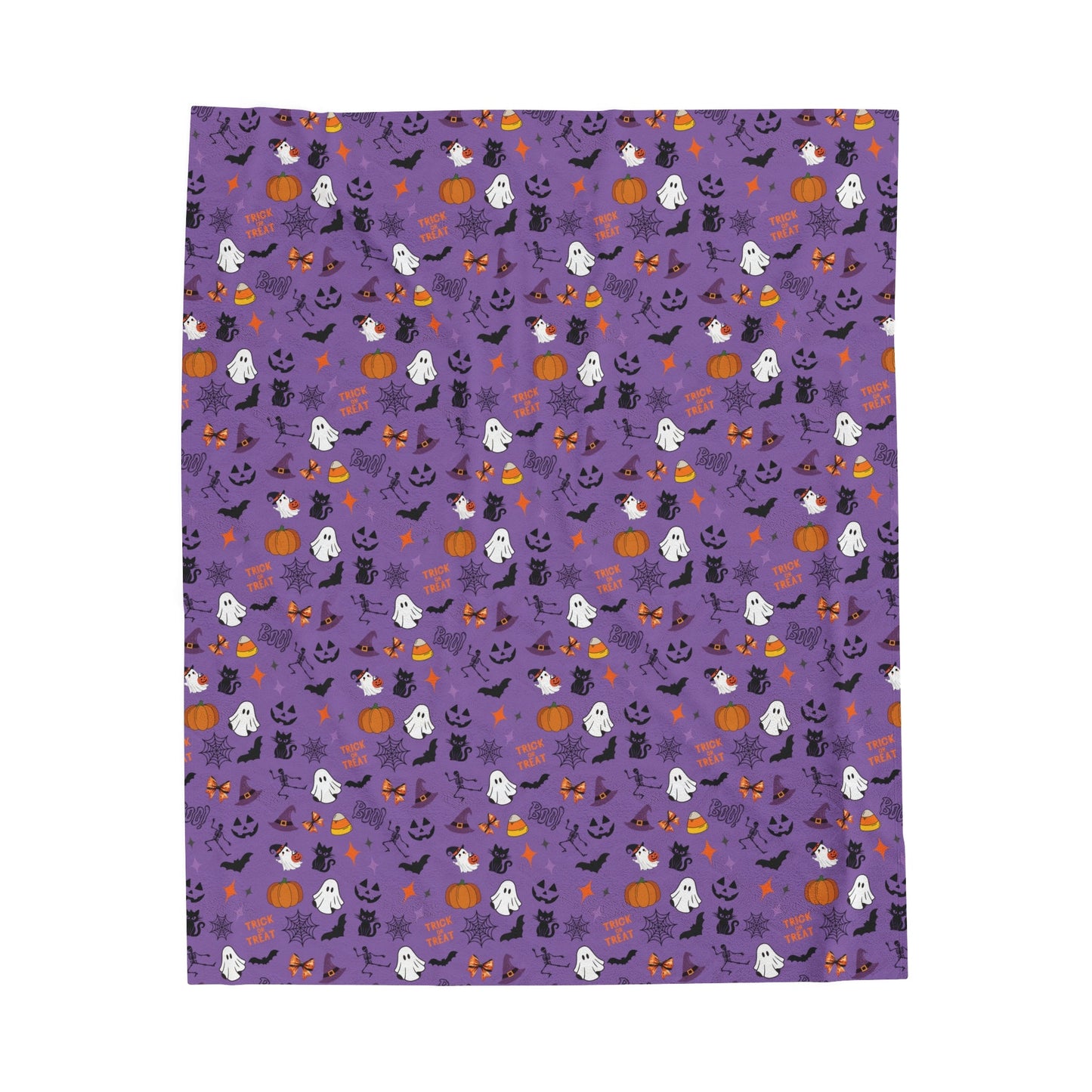 Halloween Purple - Velveteen Plush Blanket20091066946463817595All Over PrintsReady Set Monkey